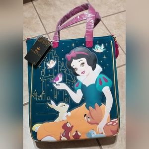 Loungefly Snow White Tote - Teal and Pink Accents